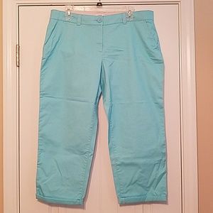 Super Soft Bright Pastel Blue Capris